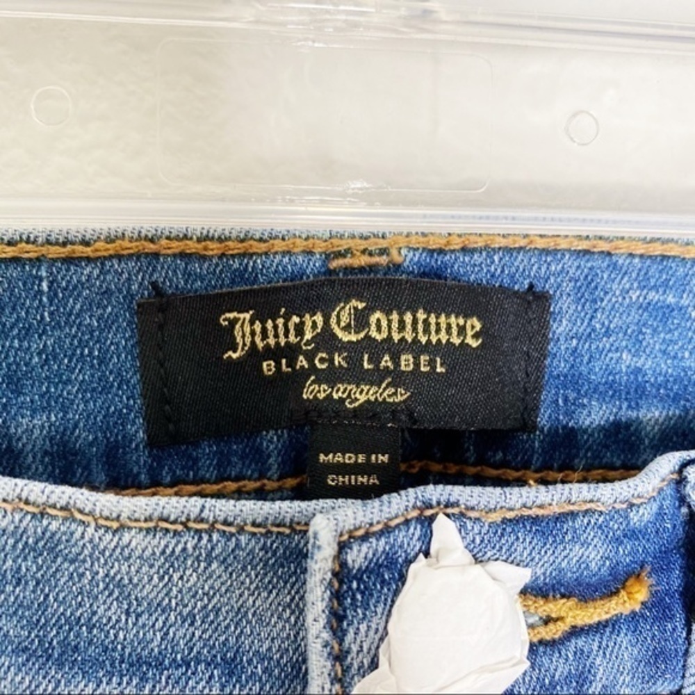 Juicy Couture Black Label Embellished Floral Gems Skinny Jeans NWT - Picture 11 of 16
